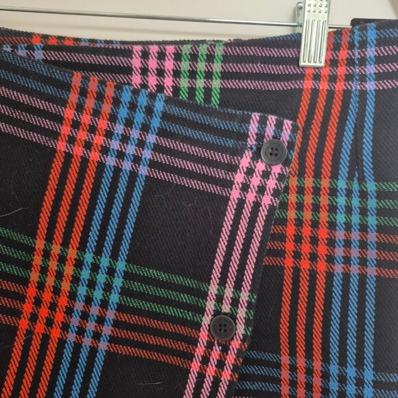 Plaid Cotton Mini Skirt - Picture 4 of 8